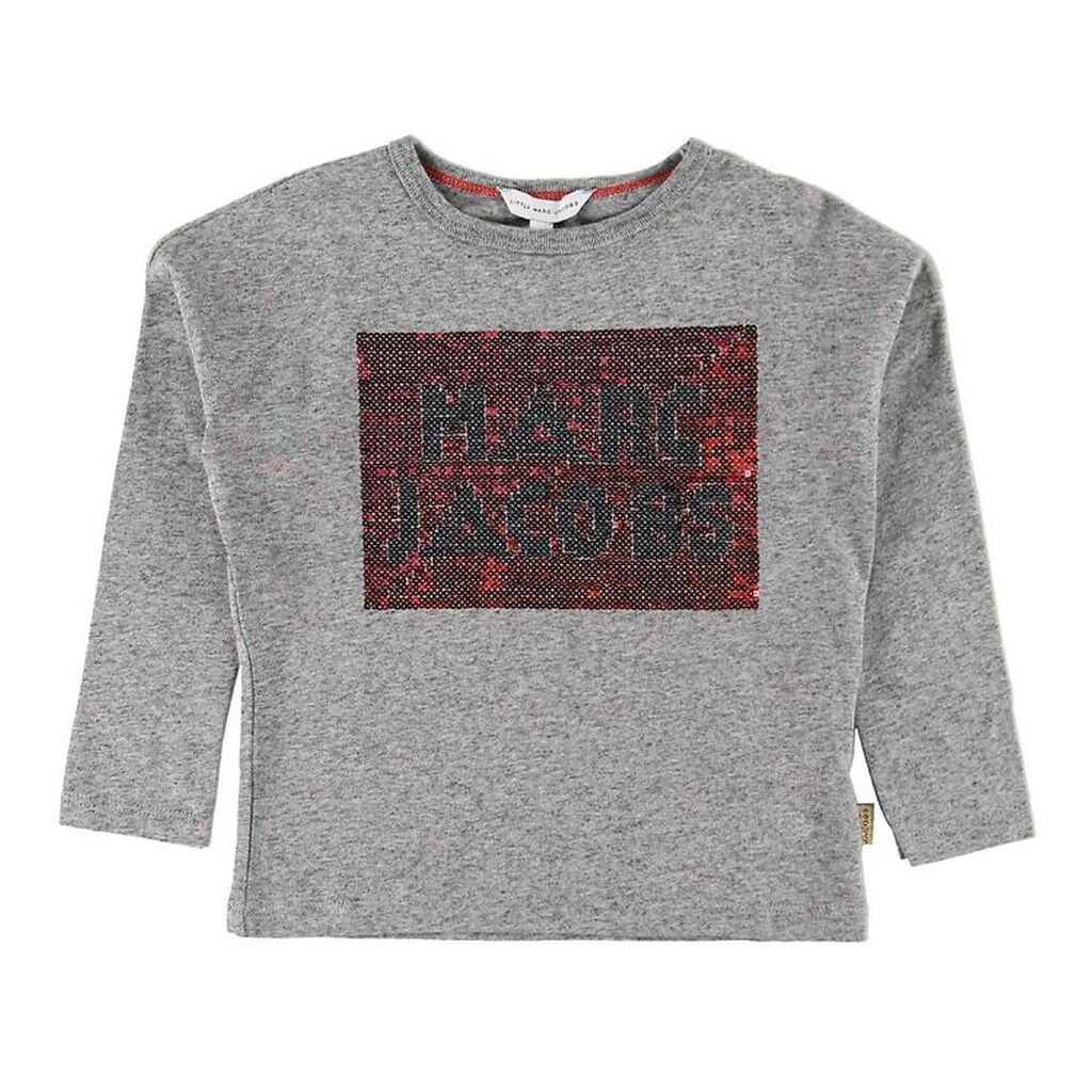 Little Marc Jacobs Bluse - Gråmeleret m. Palietter