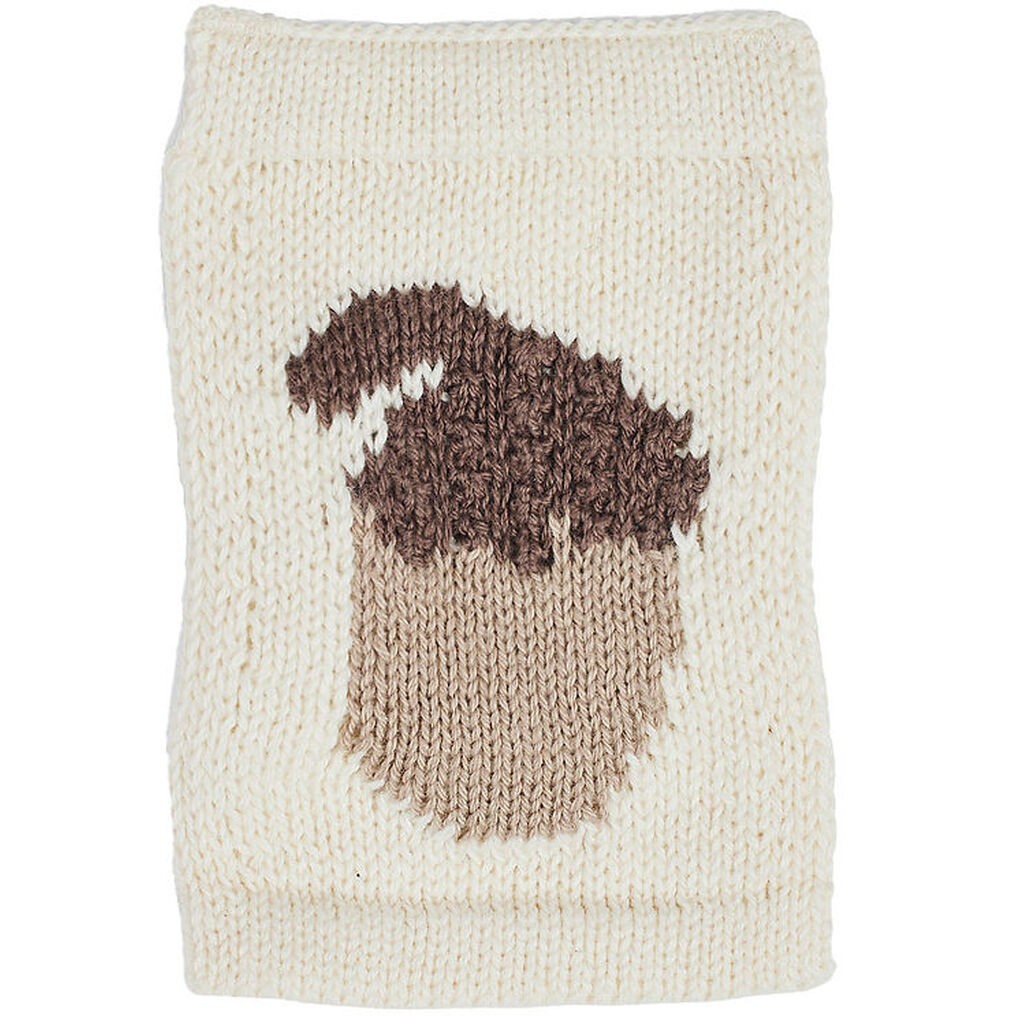 Smallstuff Strikket Flag - Nød - Natur Motiv