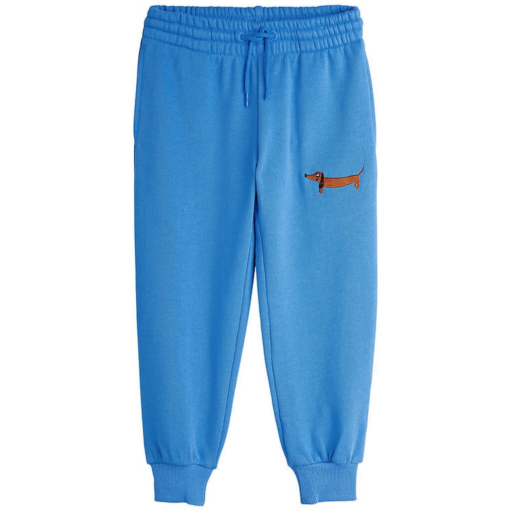 Mini Rodini Sweatpants - Dog - Blå