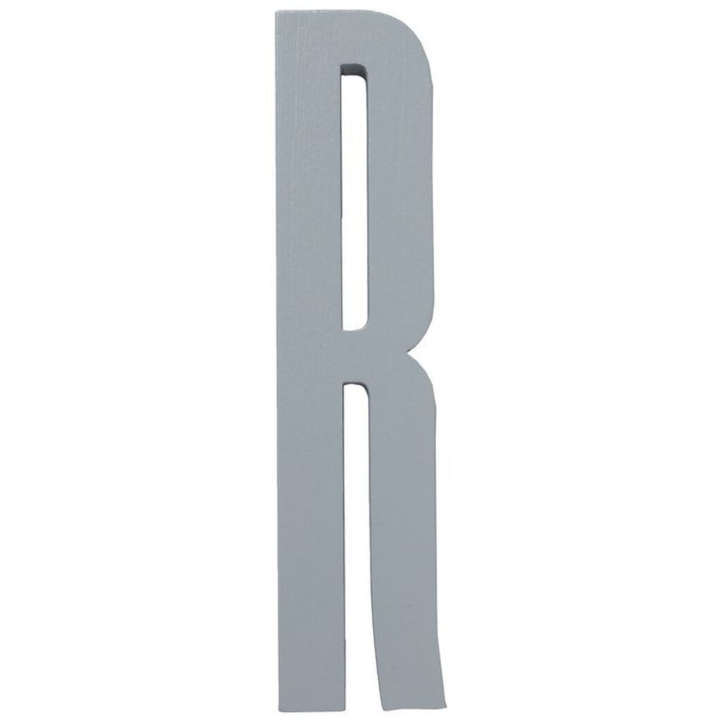 Design Letters Træbogstaver - R - Grå