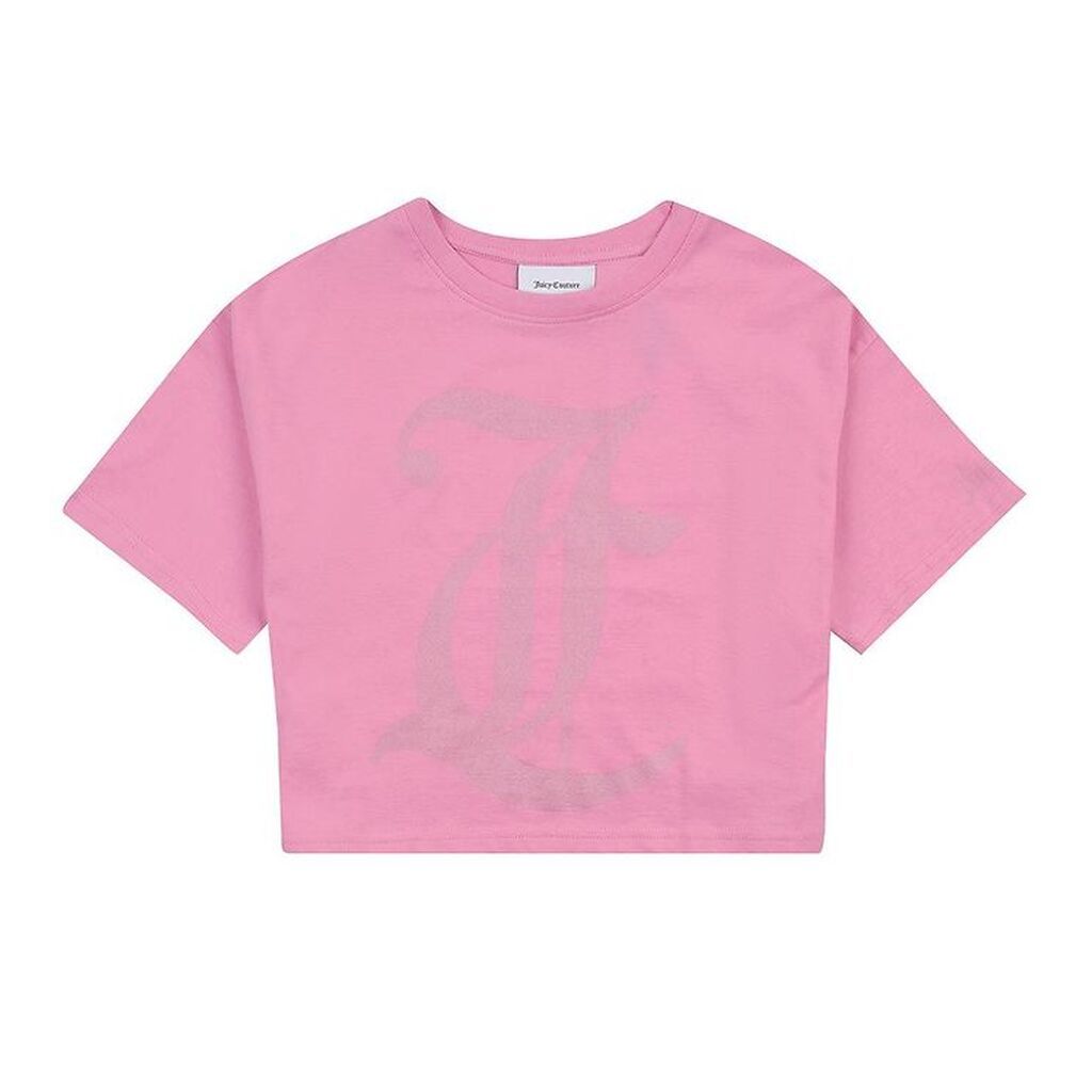Juicy Couture T-shirt - Cropped - Fuchsia Pink
