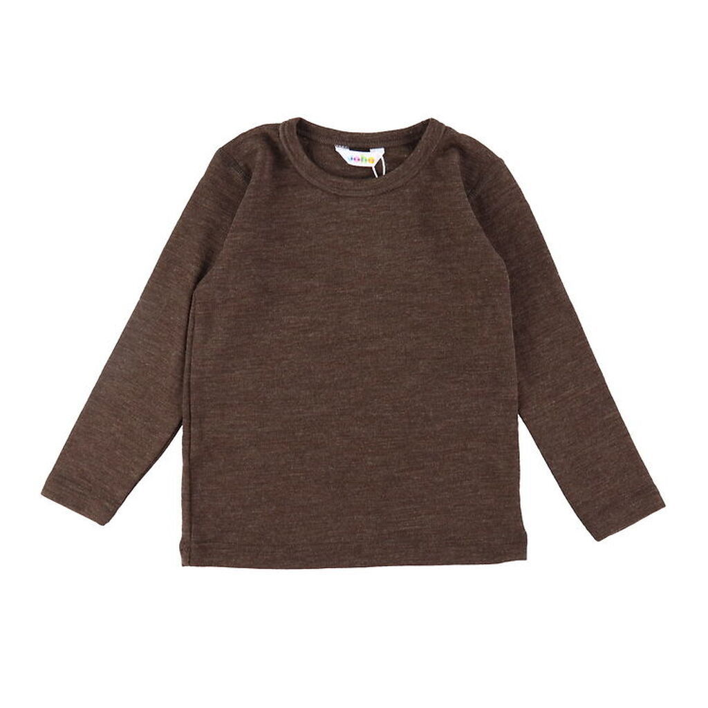Joha Bluse - Uld - Mørk Brun