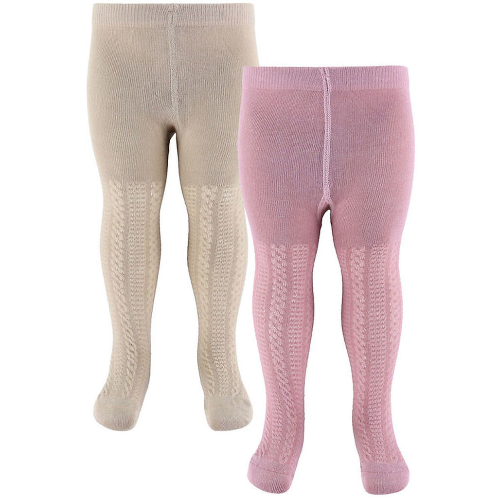 Minymo Strømpebukser - Strik - 2-pak - Woodrose