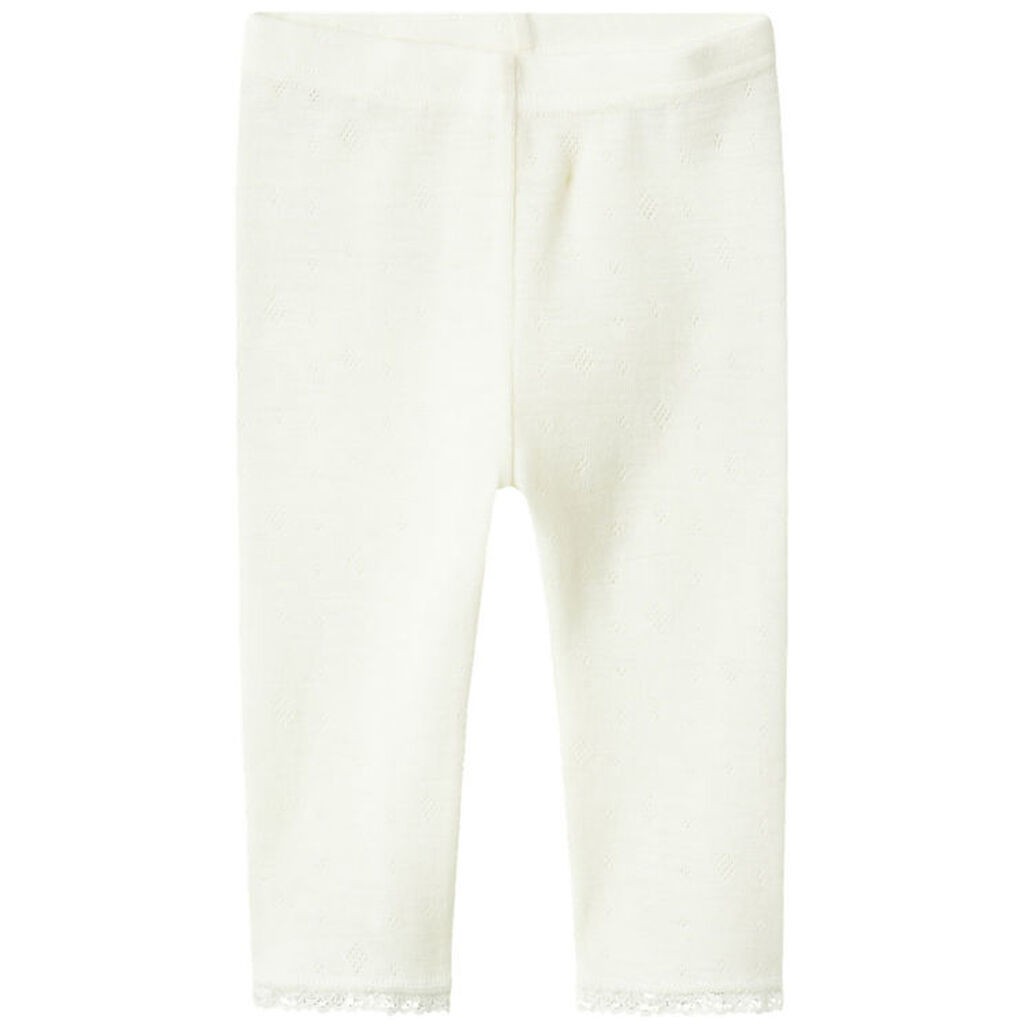 Name It Leggings - Uld - NbfWang - Snow White m. Hulmønster