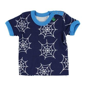 Freds World T-shirt - Navy m. Edderkoppespind