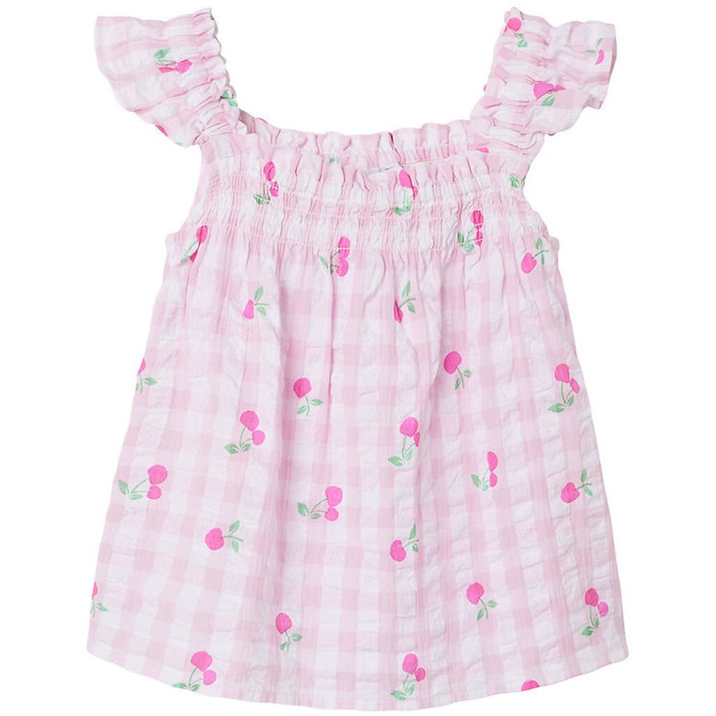 Name It Top - NmfJerriane - Rosebloom m. Kirsebær