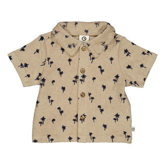 Müsli Skjorte - Palm - Cashmere/Night Blue