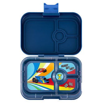 Yumbox Madkasse m. 4 Rum - Bento Panino - Monte Carlo Blue/Race