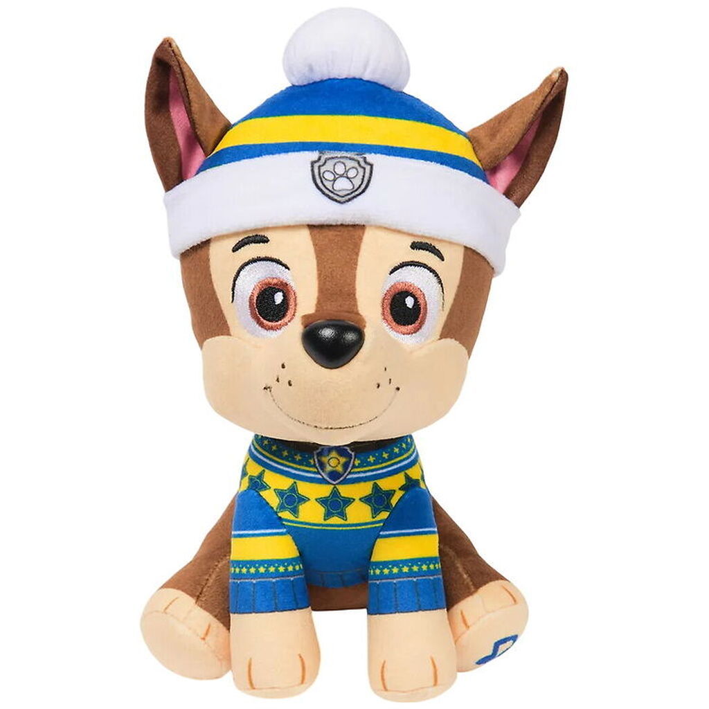 Paw Patrol Bamse m. Lyd - Holiday Music - 20 cm - Chase