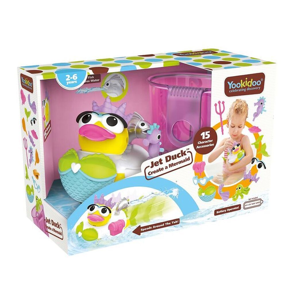 Yookidoo Badelegetøj - Jet Duck - Create a Mermaid