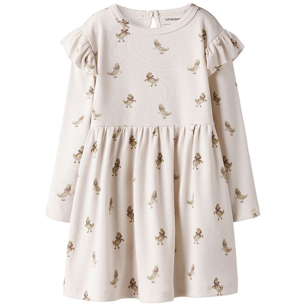 Lil' Atelier Kjole - Rib - NbfLavo - Almost Mauve/Goose