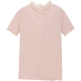 Creamie T-shirt - Rib - Lotus m. Blonder