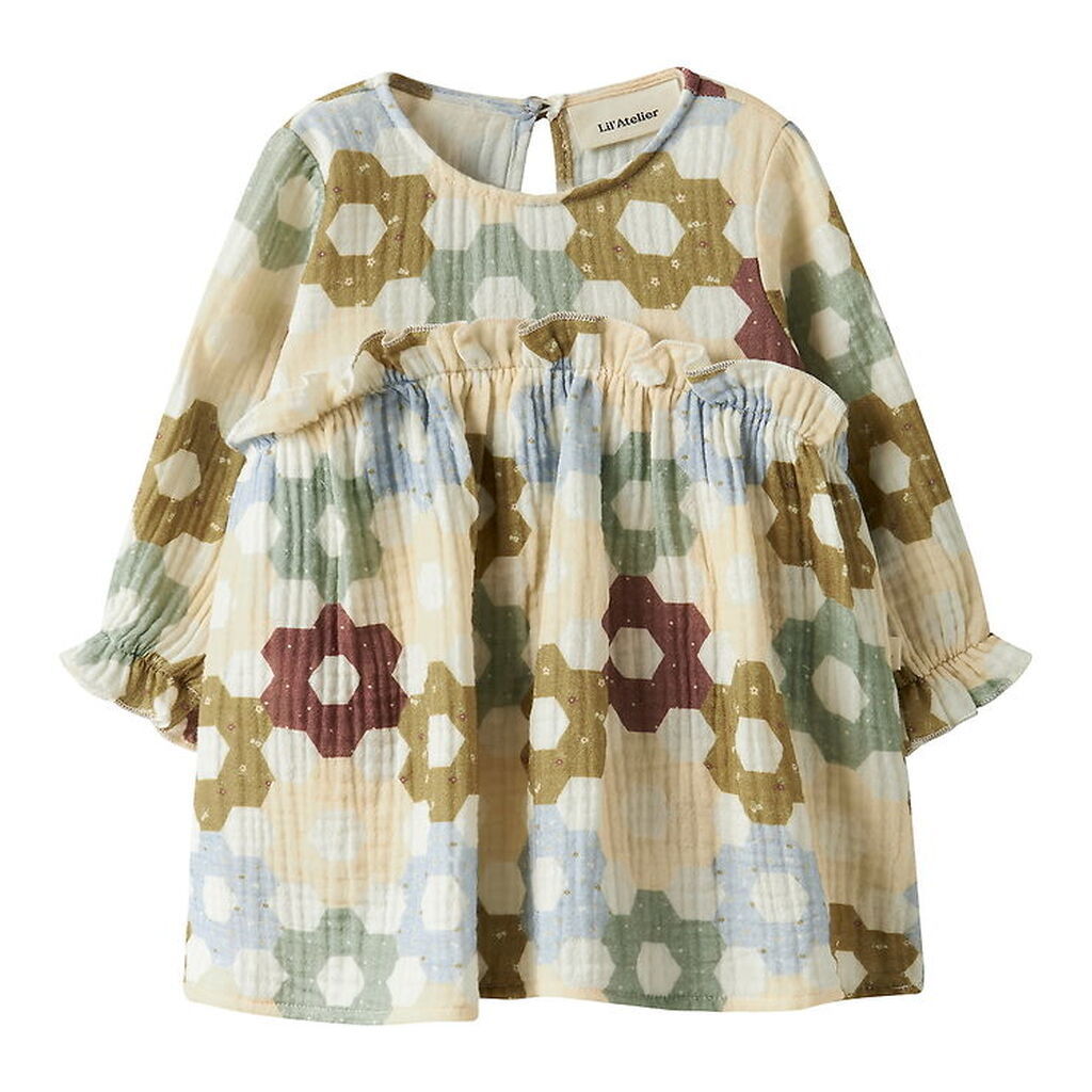 Lil Atelier Kjolebody l/æ - Loose - MbfTalia - Coconut Milk m. B