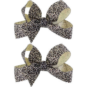 By Stær Hårspænde m. Sløjfe - 2-pak - 10 cm - Leo