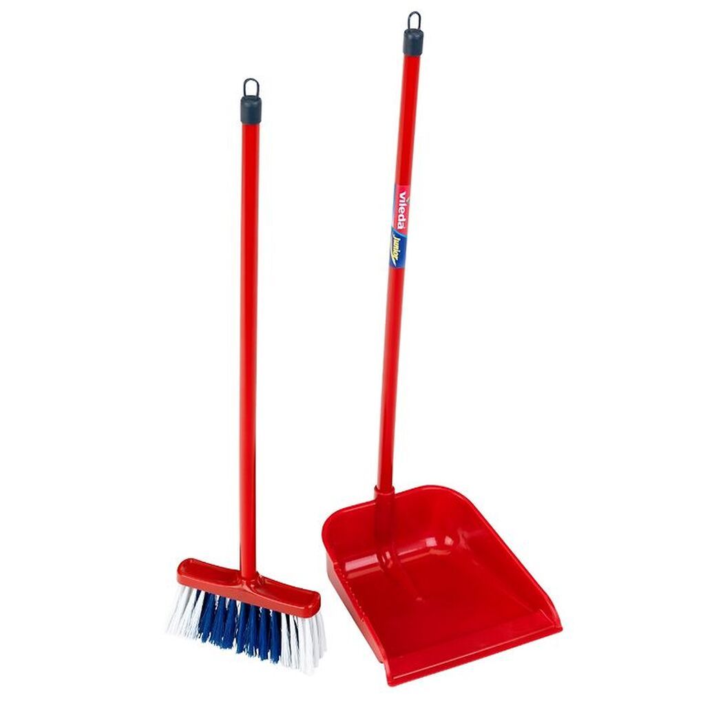 Vileda Junior Fejebakke m. Langt Skaft + Kost - Legetøj