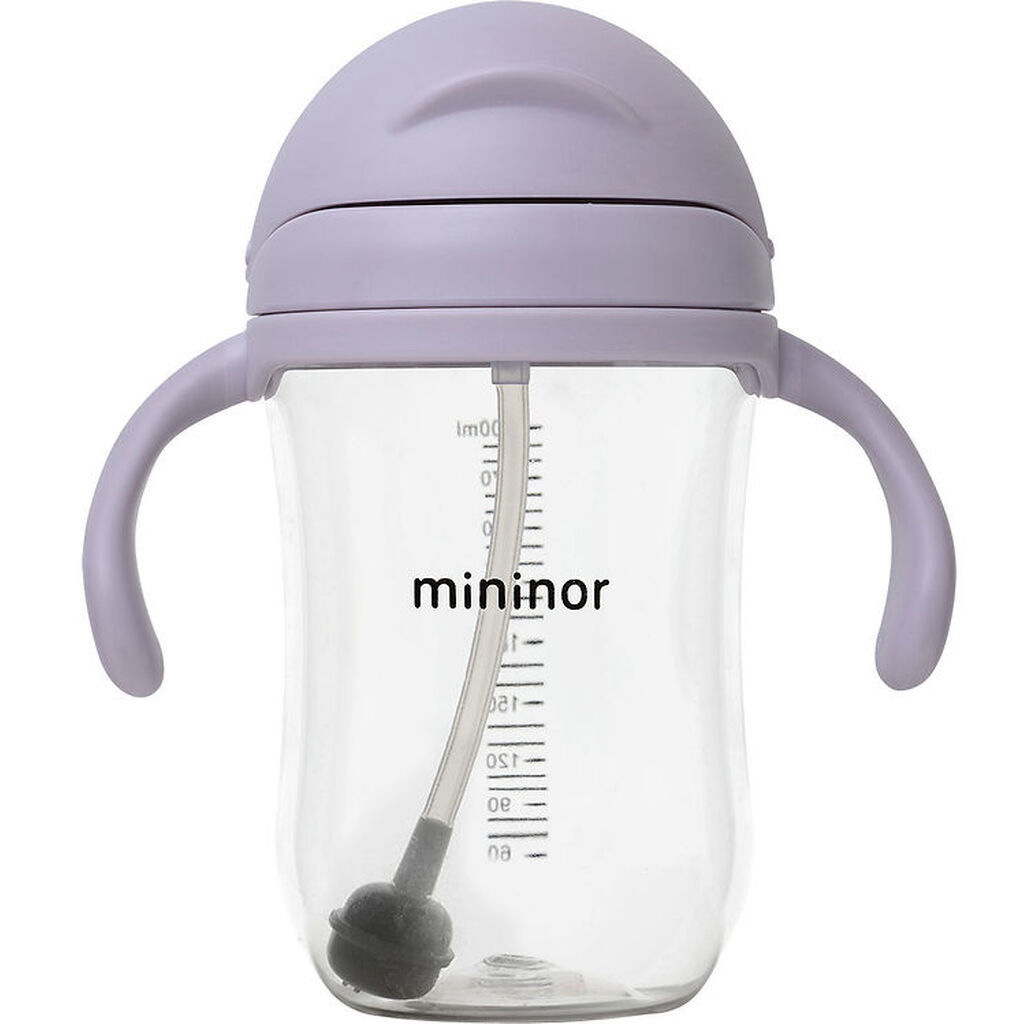 Mininor Kop m. Sugerør - Tritan - 330 ml - Syren