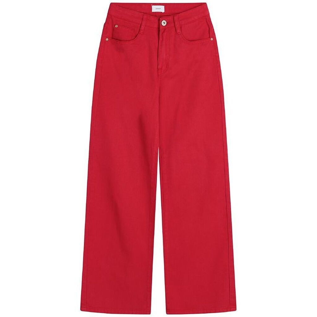 Grunt Jeans - Wide Leg - Rød