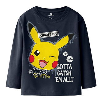 Name It Bluse - Pokémon - NmmNor - Navy Blazer
