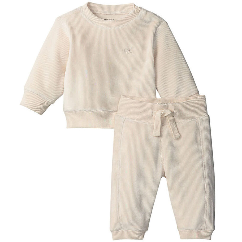 Calvin Klein Gaveæske - Velvet Fleece Sæt - Whitecap Gray