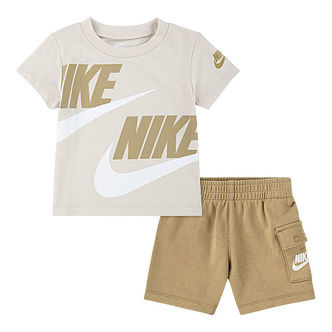 Nike Shortssæt - T-shirt/Shorts - Parachute Beige