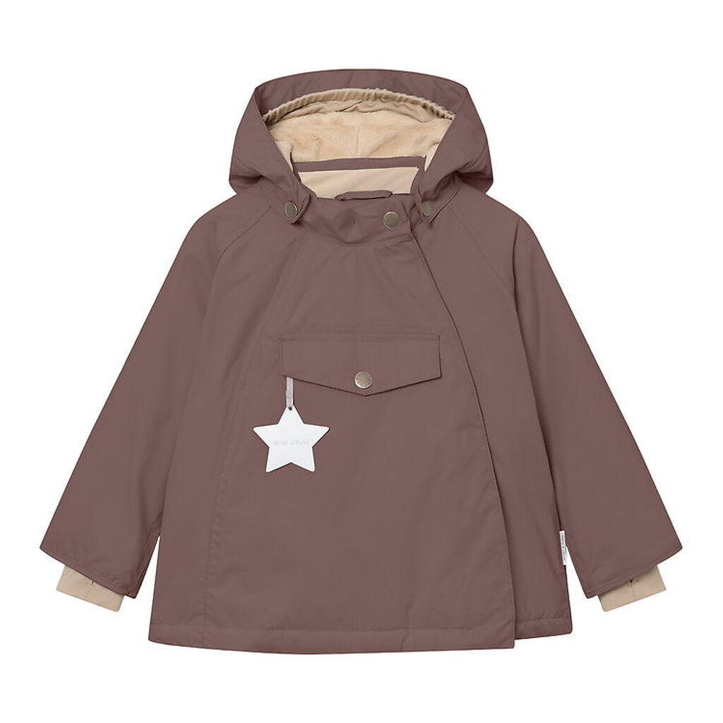 Mini A Ture Vinterjakke - MatWang Fleece - Peppercorn plum