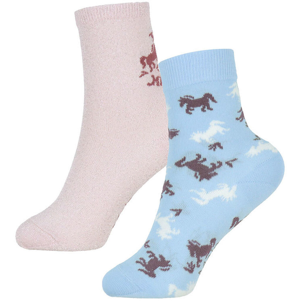 Molo Strømper - 2-pak - Nomi - Charlotte Pink/Blå