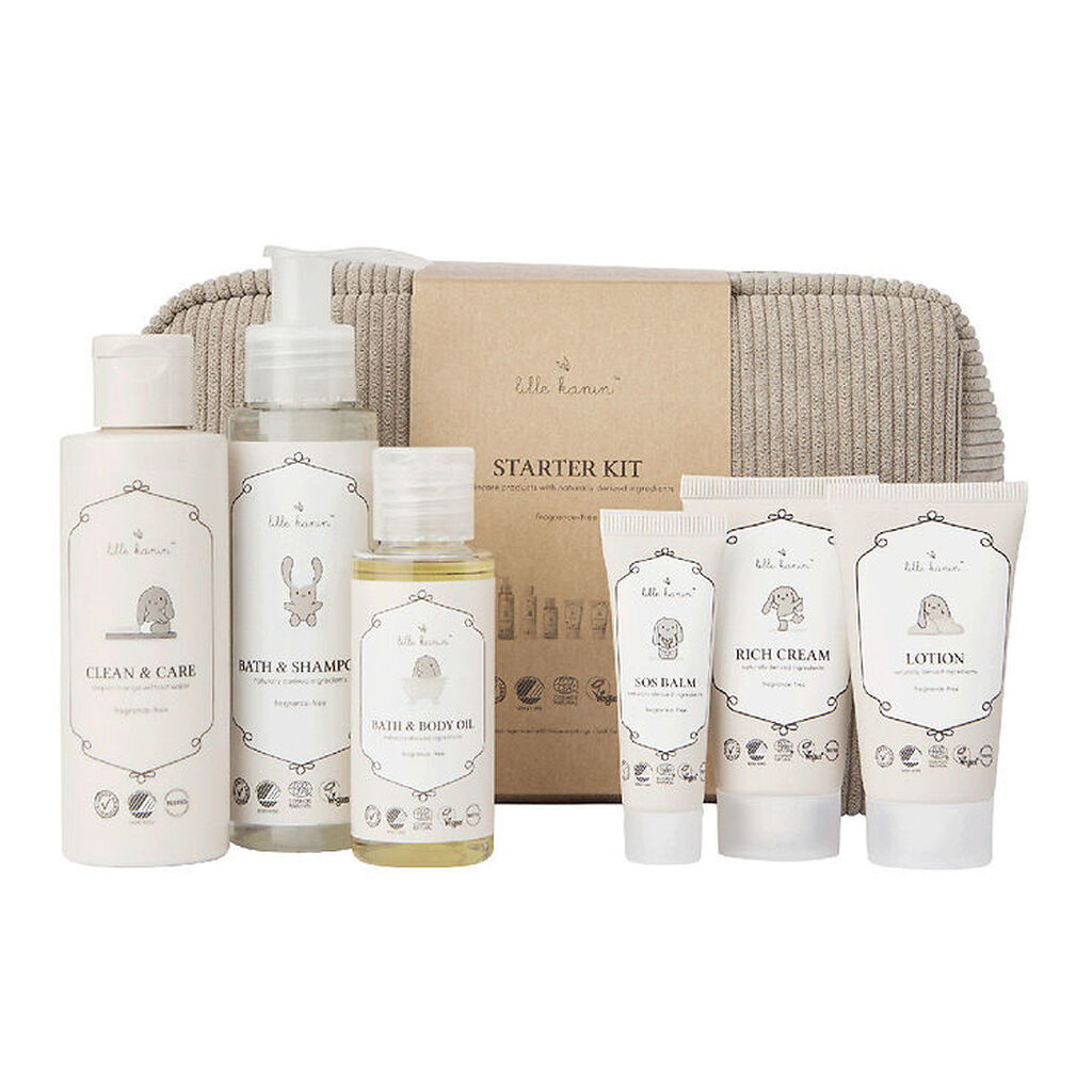 Lille Kanin Toilettaske - Startsæt - Beige