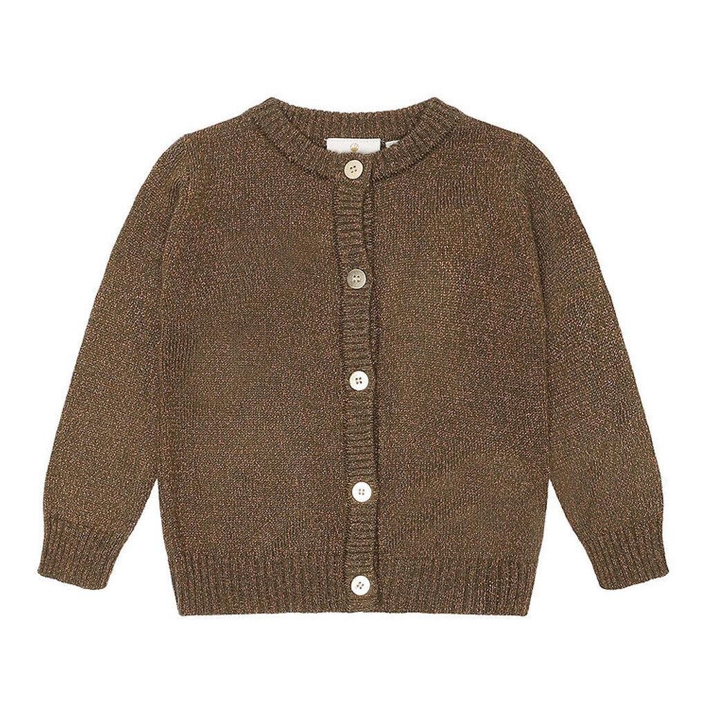 The New Siblings Cardigan - Strik - TnsKeve - Ivy Green m. Glimm