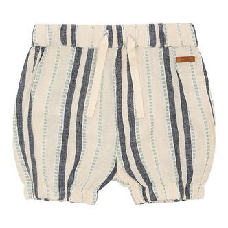 Hust and Claire Shorts Bomuld/Hør - Herluf - Sandshell m. Stribe
