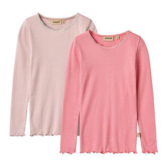 Wheat Bluser - Rib - 2-pak - Reese - Soft Lilac