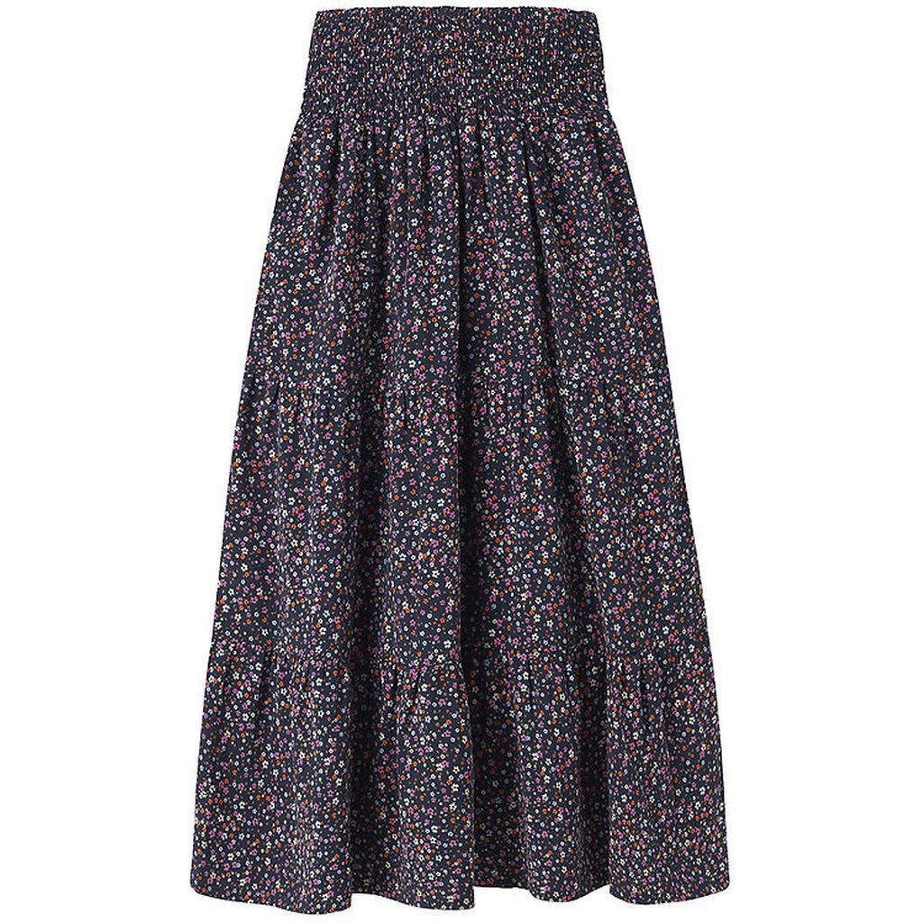 Name it Lang Nederdel - NkfVinaya - Navy Blazer/COLOR FLOWER
