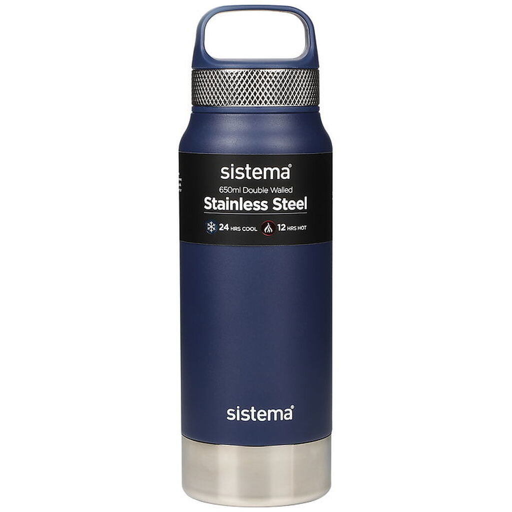 Sistema Termoflaske - Stainless Steel - 650 ml - Blå