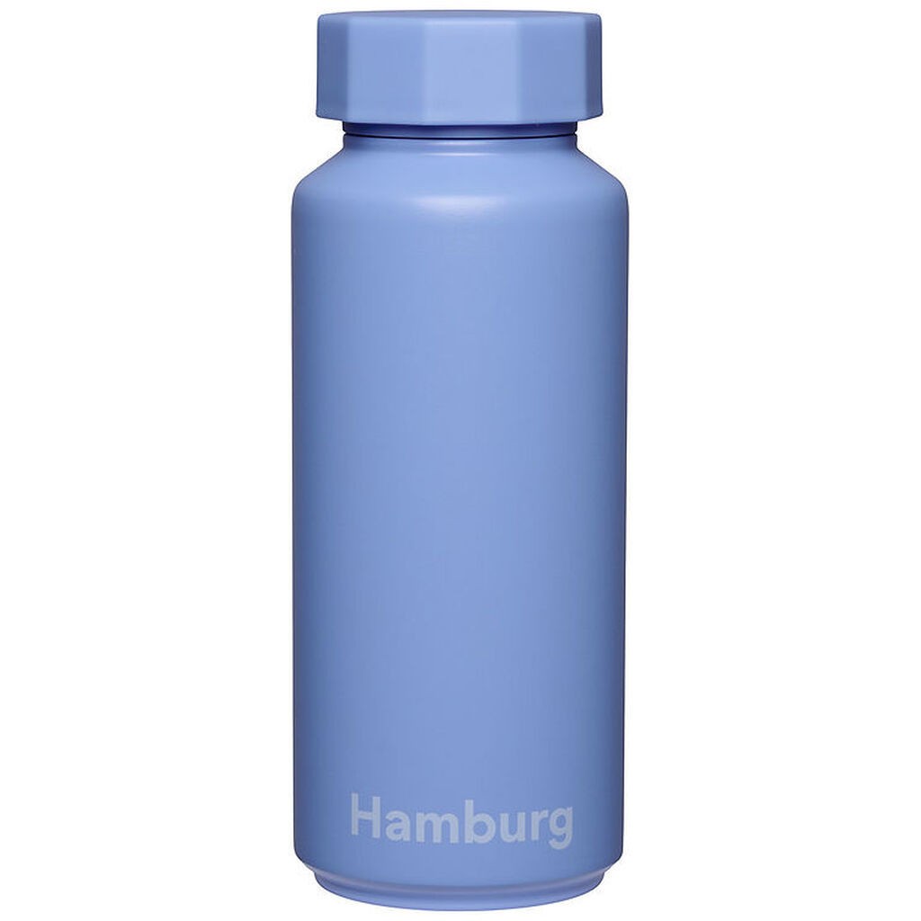 Design Letters Termoflaske - 500 ml - Hamburg - Sky Blue
