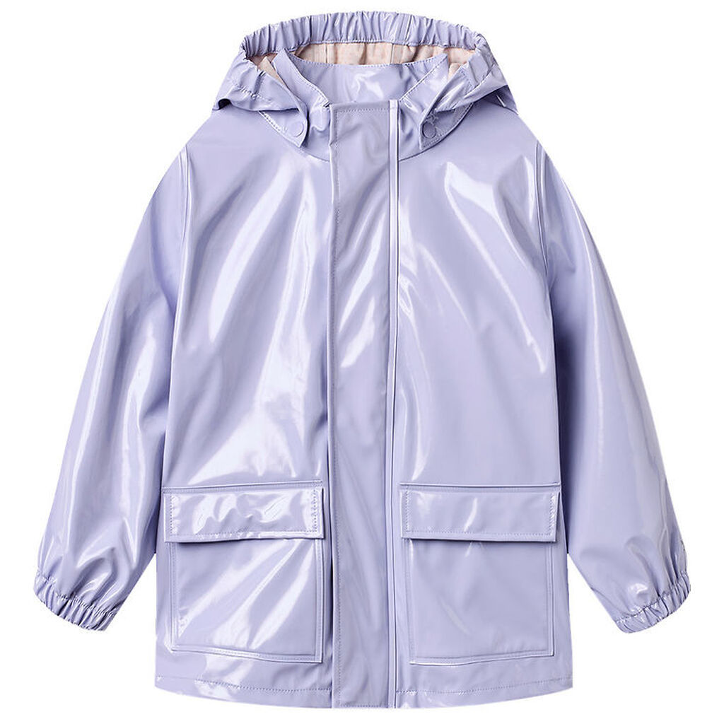 Wheat Regnjakke - PU - Ollo - Lilac Cosmic Sky