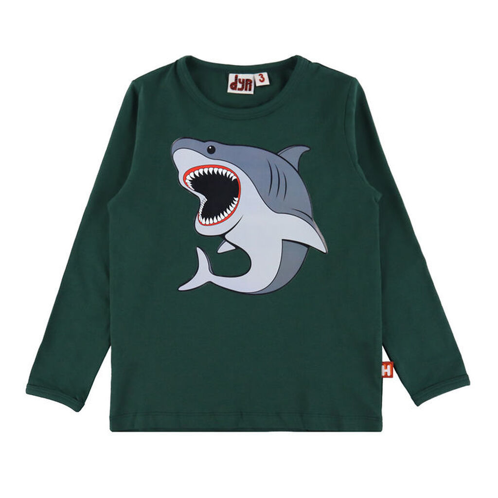 DYR-Cph Bluse - Dyrroar - Forest Hvidhaj