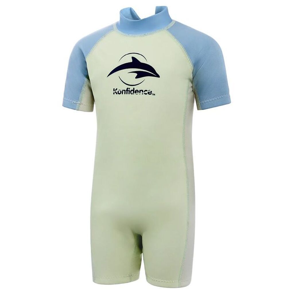 Konfidence Badeheldragt - UV50+ - Blå/Grøn/Grå