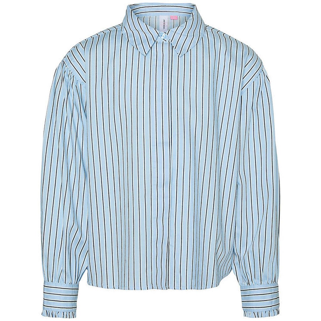 Vero Moda Girl Skjorte - VmPinnys - Airy Blue/New Pinny