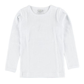 Smallstuff Bluse - Hvid m. Hulmønster