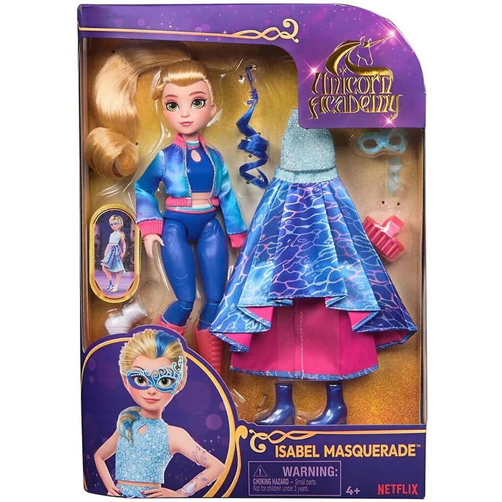 Unicorn Academy Dukke - 24 cm - Isabel Masquerade