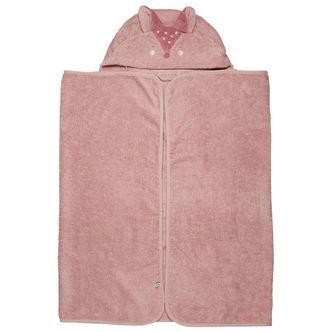 Pippi Babyhåndklæde - 70x120 cm - Misty Rose m. Ræv
