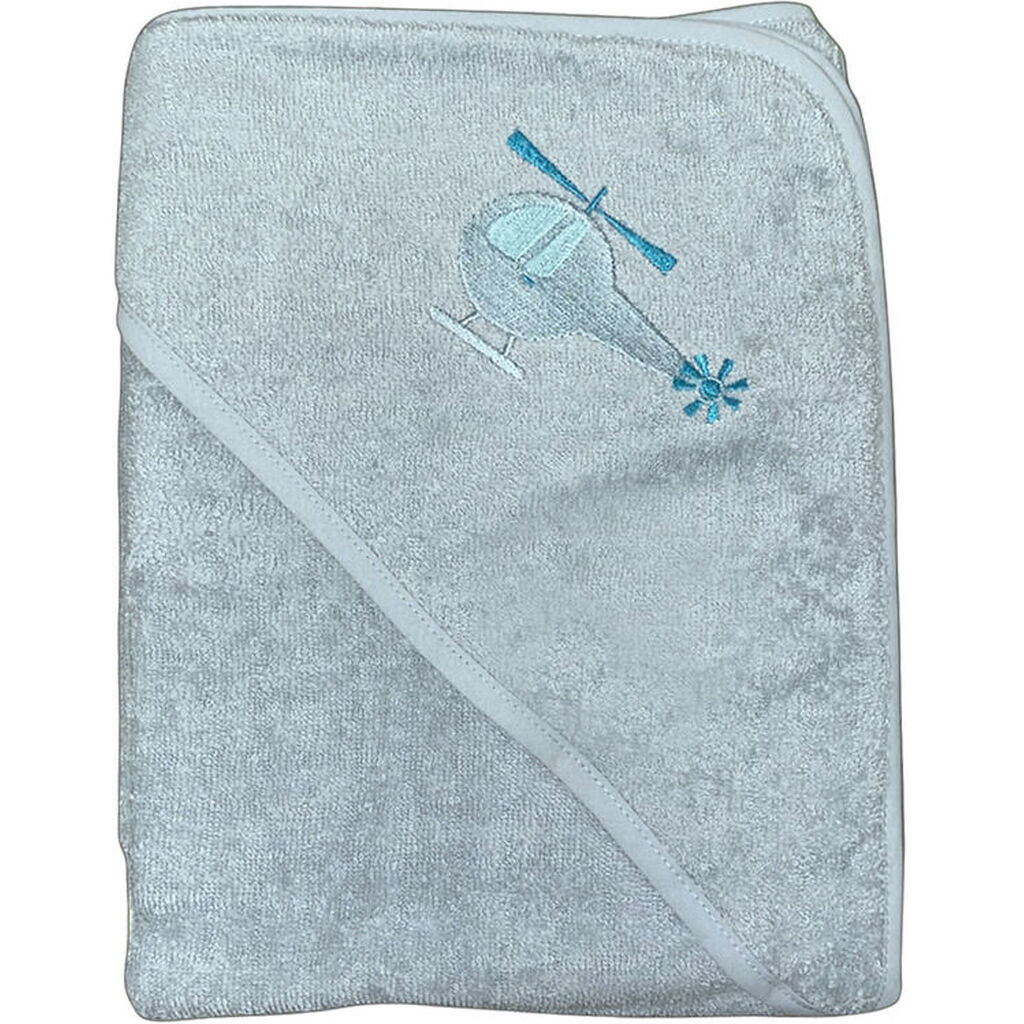 Nørgaard Madsens Babyhåndklæde - 75x75 cm - Dusty Green m. Helik