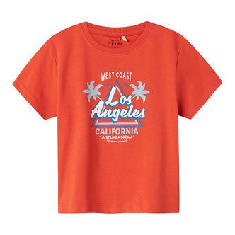 Name It T-shirt - NmmVagno - Paprika/LA