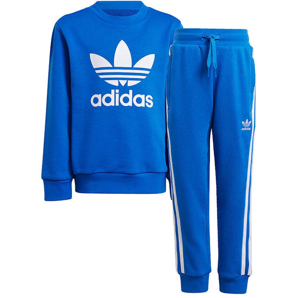 adidas Originals Sweatsæt - Trefoil - Blå m. Hvid