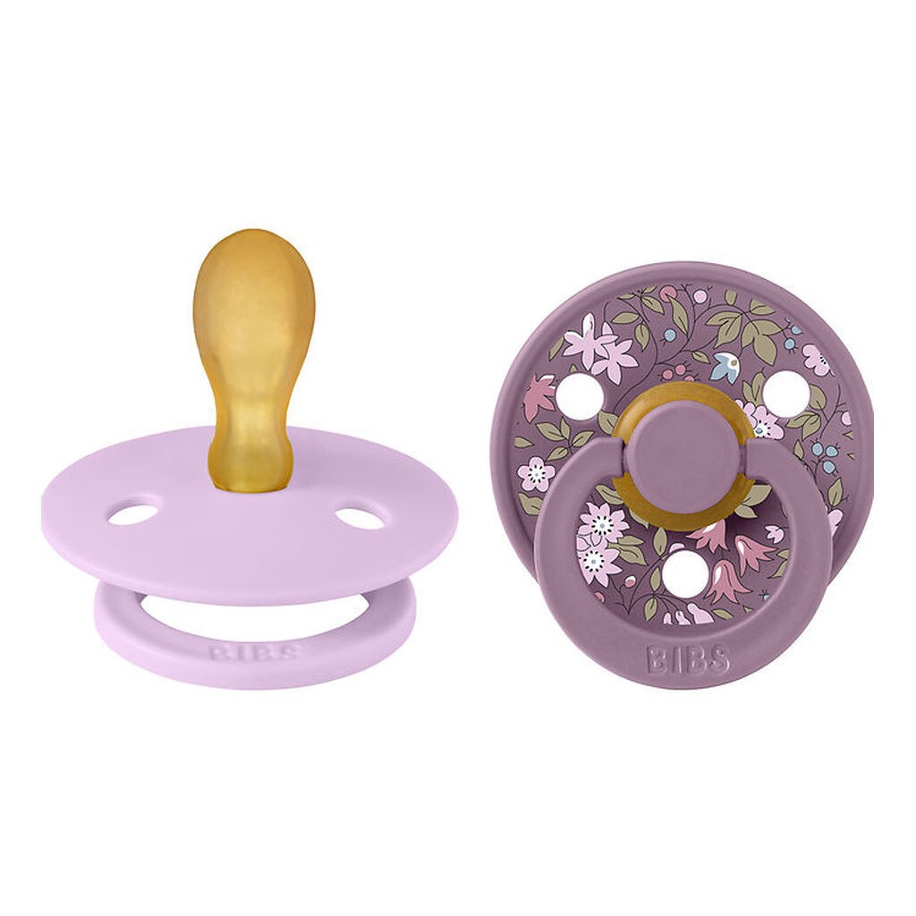 BIBS X Liberty Colour Sutter - 2-pak - Str. 2 - Symmetrisk - Vio