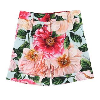 Dolce & Gabbana Shorts - Blå m. Rosa Blomster