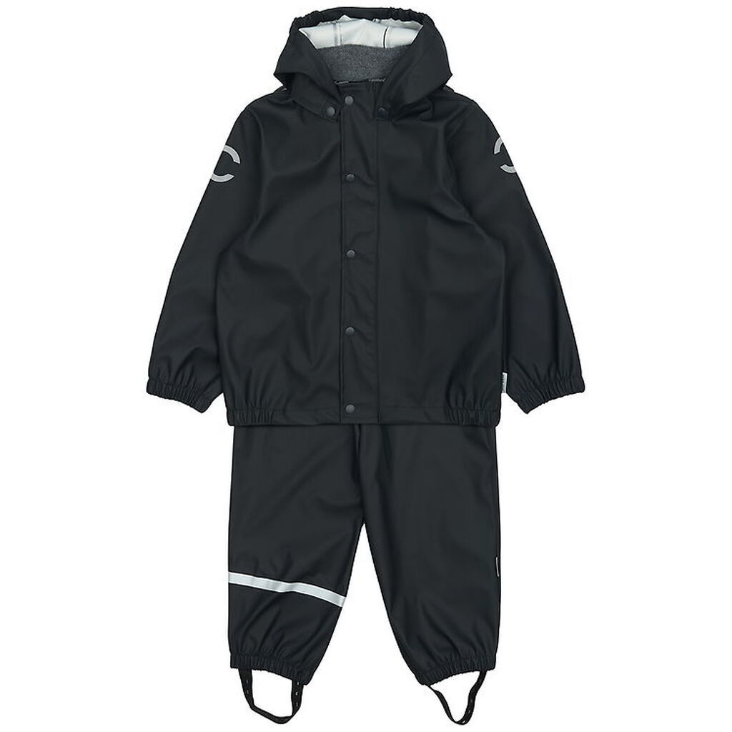Mikk-Line Regntøj m. Seler - PU - Dark Navy
