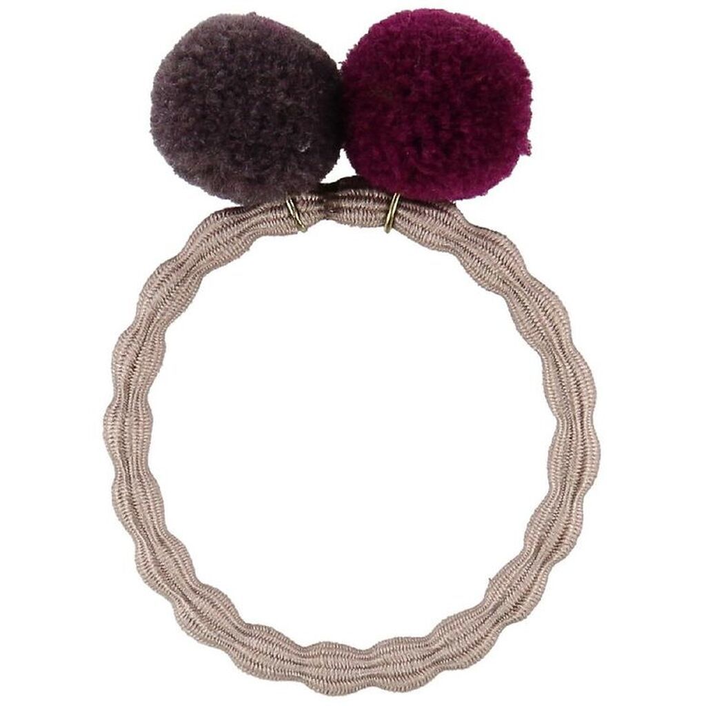 Kknekki Hårelastik - Sand m. Pompon