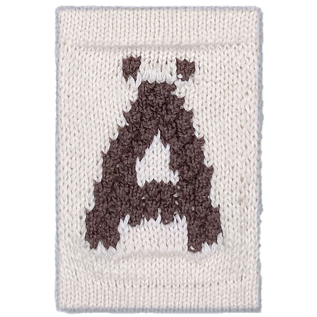 Smallstuff Strikket Bogstav - Ä - Natur Alfabet