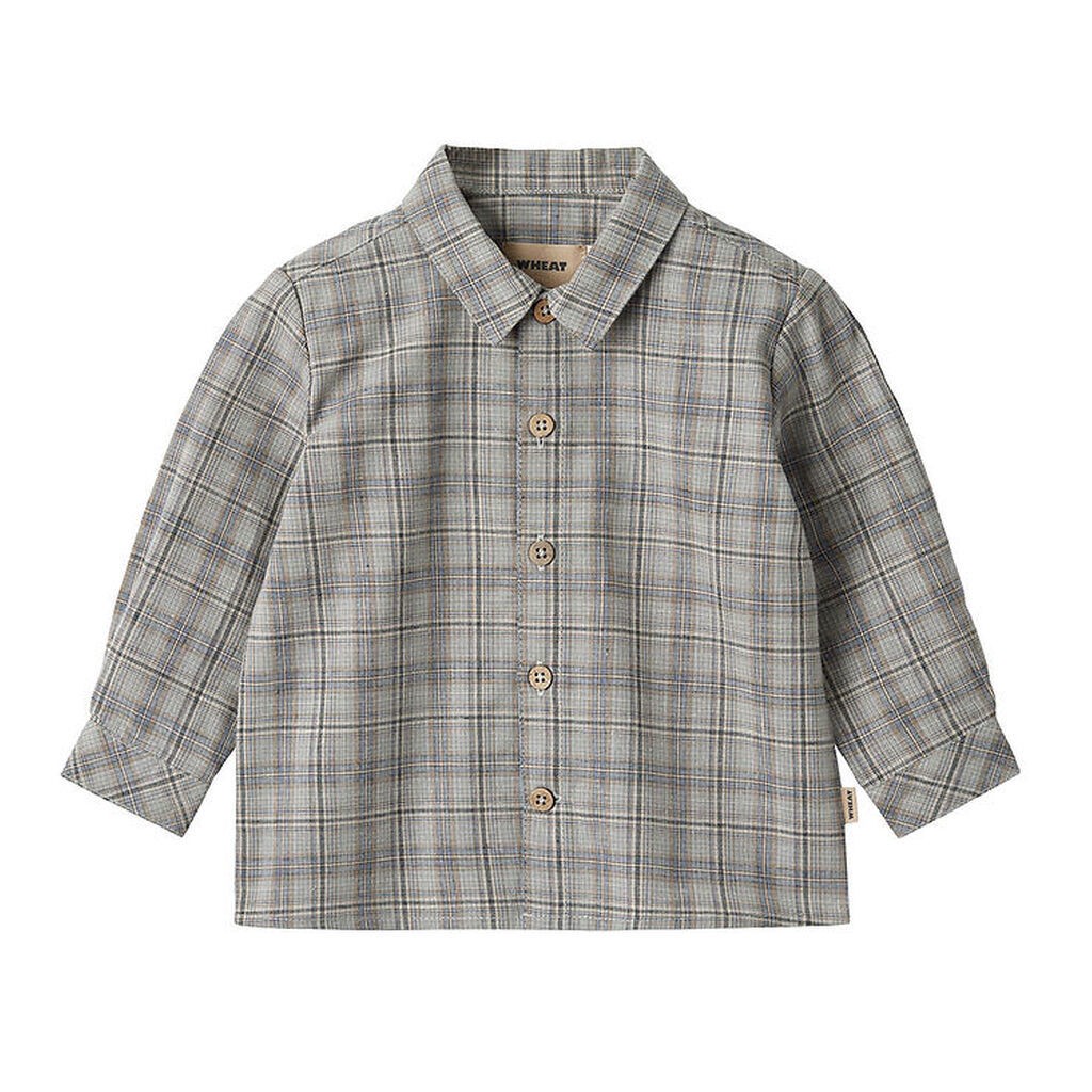 Wheat Skjorte - Oscar - Cloudy Blue Check