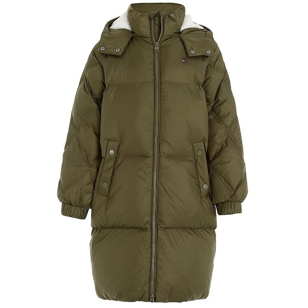 Tommy Hilfiger Dunfrakke - Drab Olive Green